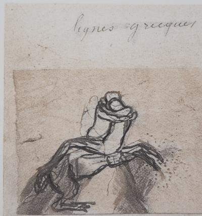 Auguste RODIN (d’après) : Centaure enlevant une femme - Gravure, 1897 2