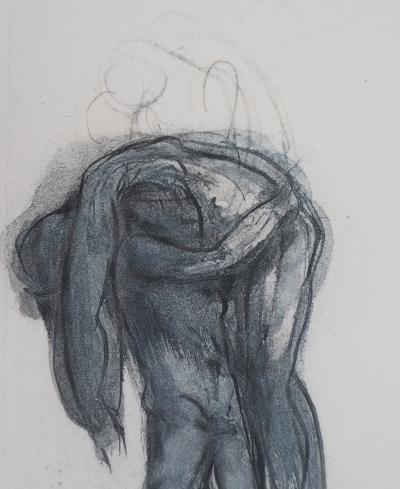 Auguste RODIN (d’après) : Démon emportant une ombre - Gravure, 1897 2