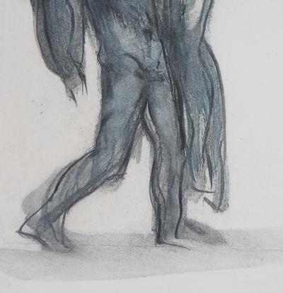 Auguste RODIN (d’après) : Démon emportant une ombre - Gravure, 1897 2