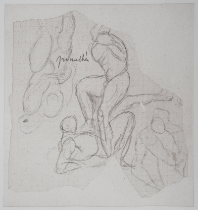 Auguste RODIN (d’après) : Prométhée - Gravure, 1897 2