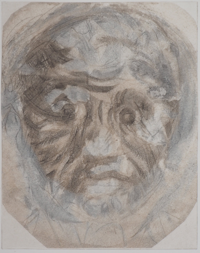 Auguste RODIN (d’après) : Masque d’homme - Gravure, 1897 2