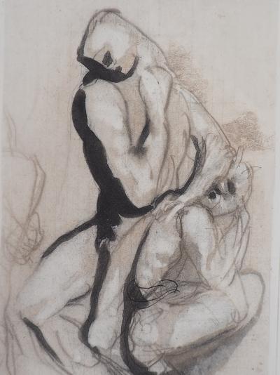 Auguste RODIN (d’après) : Groupe d’hommes - Gravure, 1897 2