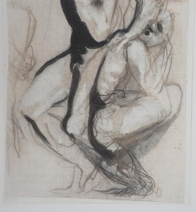 Auguste RODIN (d’après) : Groupe d’hommes - Gravure, 1897 2