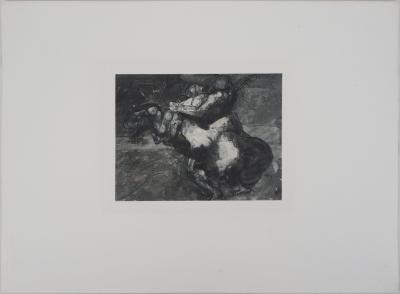 Auguste RODIN (d’après) : La force et la ruse - Gravure 2