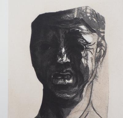 Auguste RODIN (d’après) : Masque de Minos - Gravure, 1897 2