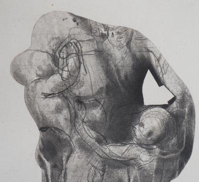 Auguste RODIN (d’après) : Ugolin emprisonné - Gravure, 1897 2