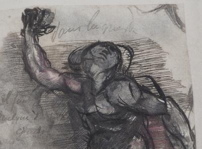Auguste RODIN (d’après) : Damné - Gravure 2