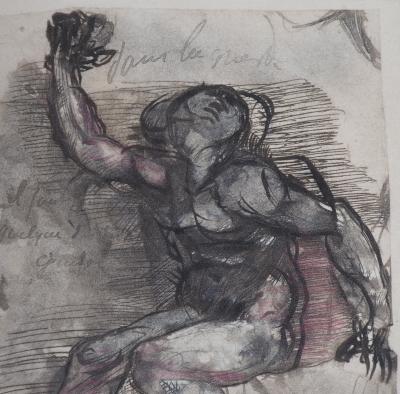 Auguste RODIN (d’après) : Damné - Gravure 2