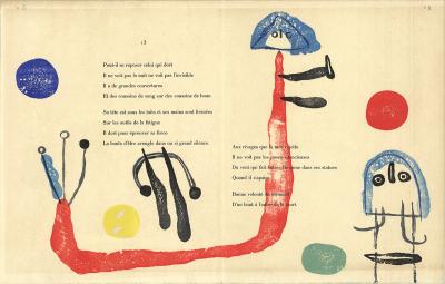 Joan Miro - A Toute Epreuve, 1958, Gravure sur bois 2