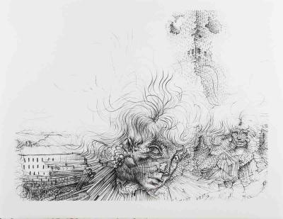 Hans BELLMER - Les Milles en Feu, 1970 - Lithographie 2