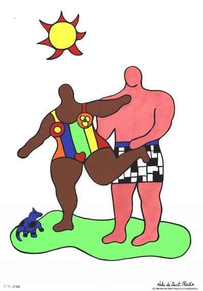 Niki DE SAINT-PHALLE (d’après) - Sur la Plage I, 1999 - Sérigraphie 2