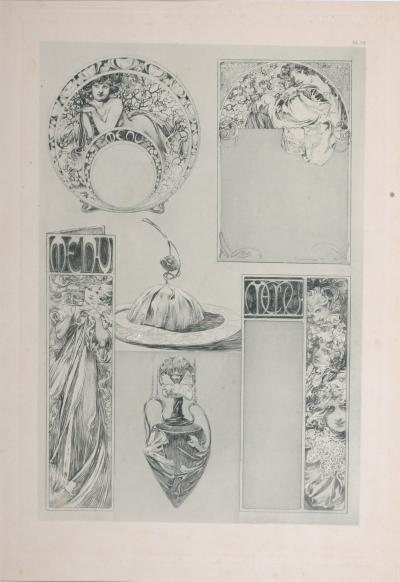 Alphonse MUCHA - Documents Décoratifs, 1902 - Lithograph 2