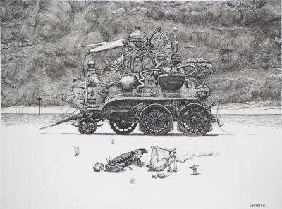 Philippe MOHLITZ : La panne - Gravure Originale Signée 2