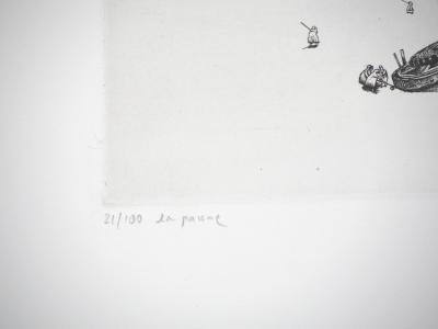 Philippe MOHLITZ : La panne - Gravure Originale Signée 2