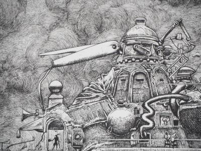 Philippe MOHLITZ : La panne - Gravure Originale Signée 2