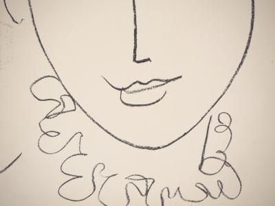Henri MATISSE : Portrait de la Pompadour - Lithographie originale 2