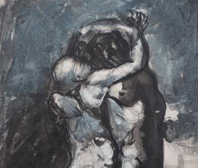 Auguste RODIN (d’après) : Les amoureux - Gravure 2