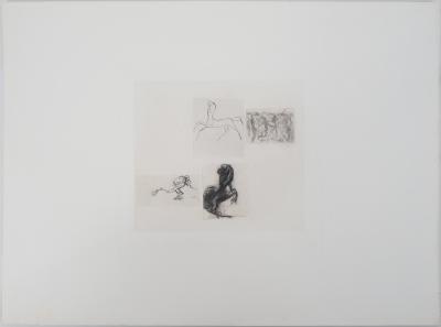Auguste Rodin (after) - Four Studies, 1987 - Engraving 2