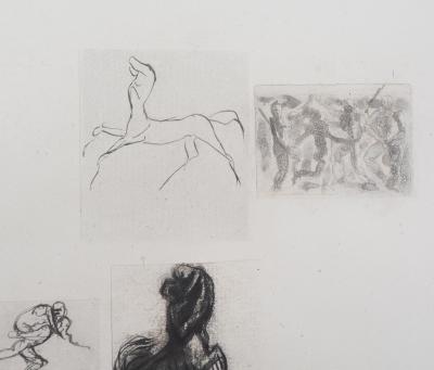 Auguste Rodin (after) - Four Studies, 1987 - Engraving 2