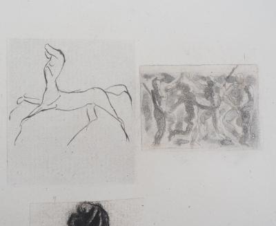 Auguste Rodin (after) - Four Studies, 1987 - Engraving 2