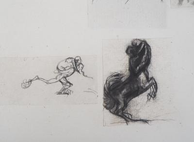 Auguste Rodin (after) - Four Studies, 1987 - Engraving 2