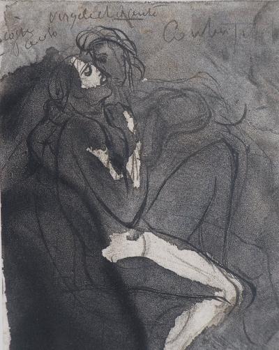 Auguste RODIN (d’après) : Cercle des amours - Gravure 2