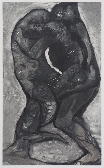 Auguste RODIN (d’après) : Transmutation de l’homme et du reptile - Gravure, 1897 2