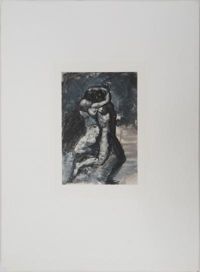 Auguste RODIN (d’après) : Les amoureux - Gravure 2