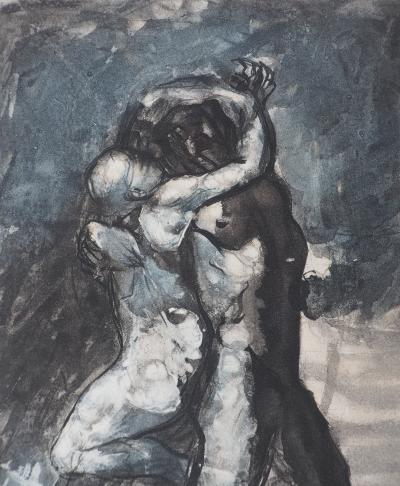 Auguste RODIN (d’après) : Les amoureux - Gravure 2