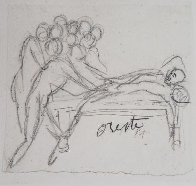 Auguste RODIN (d’après) : Etudes pour la Tragédie - Gravure, 1897 2