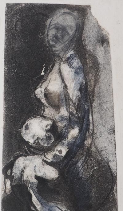 Auguste RODIN (dopo): Amore materno - Incisione 2