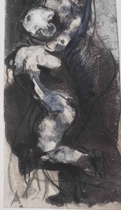 Auguste RODIN (d’après) : L’amour maternel - Gravure 2