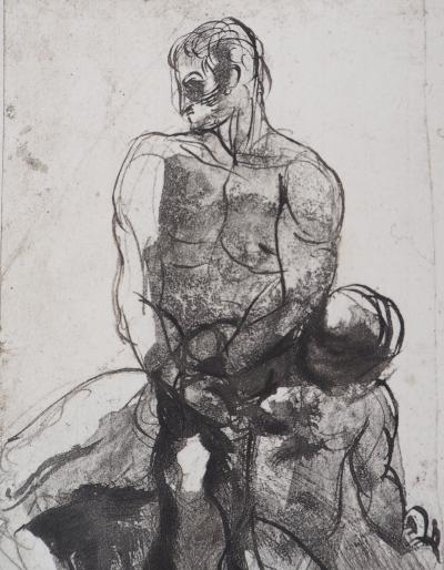 Auguste RODIN (d’après) - Père et enfant, 1897 - Gravure 2