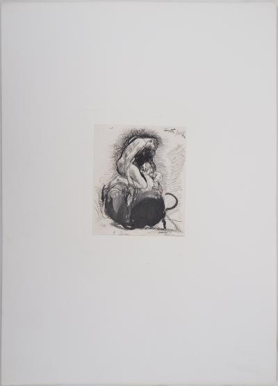 Auguste RODIN (d’après) : Castor et Pollux - Gravure 2