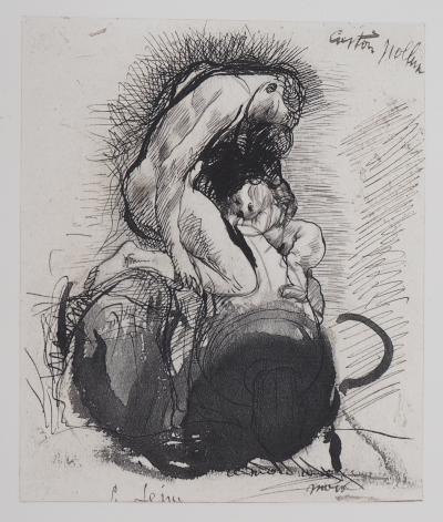 Auguste RODIN (d’après) : Castor et Pollux - Gravure 2