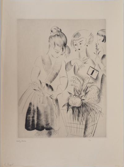 Mily POSSOZ : Le muguet - Gravure Originale Signée 2