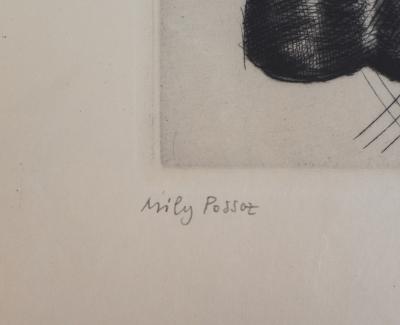 Mily POSSOZ : Le muguet - Gravure Originale Signée 2