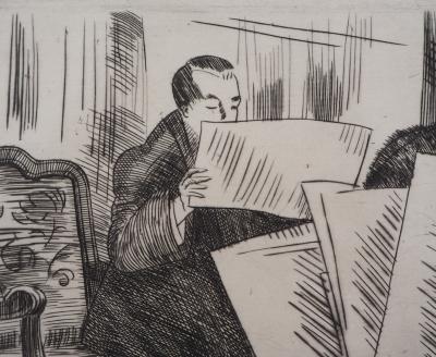 Pierre GATIER : Les amateurs d’estampes - Gravure Originale Signée 2