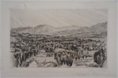 Jacques VILLON : La plaine entre Cannes et Mougins - Gravure Originale Signée 2
