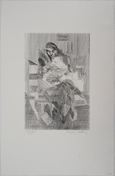 Jacques VILLON : Maternité - Gravure Originale Signée 2