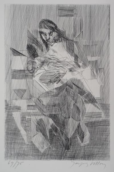 Jacques VILLON : Maternité - Gravure Originale Signée 2