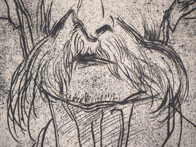 André JACQUEMIN : Portrait d’un paysan - Gravure originale signée 2