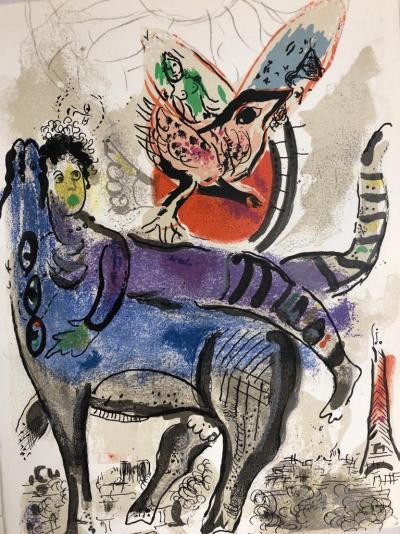 Marc Chagall - La Vache Bleue - Lithographie 2
