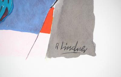 Richard LINDNER : Femme au tigre - Affiche lithographique originale 2