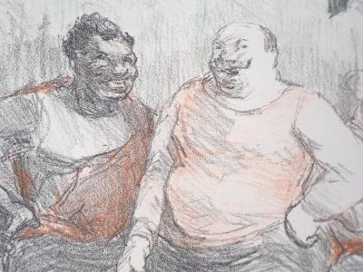 Henri Gabriel IBELS : Nageurs, 1897 - Lithographie originale signée 2