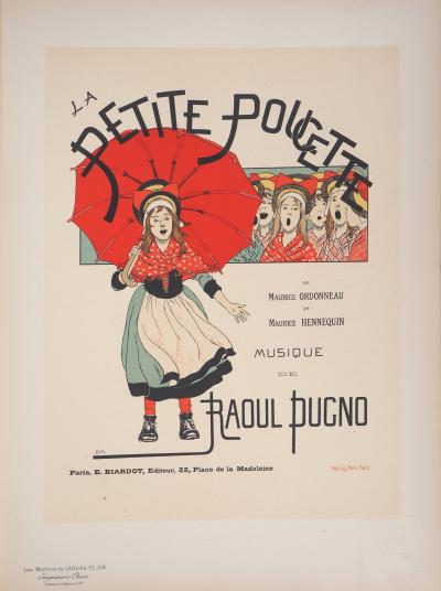 Louis-Maurice BOUTET DE MONVEL : La Petite poucette - Lithographie originale signée, 1897 2