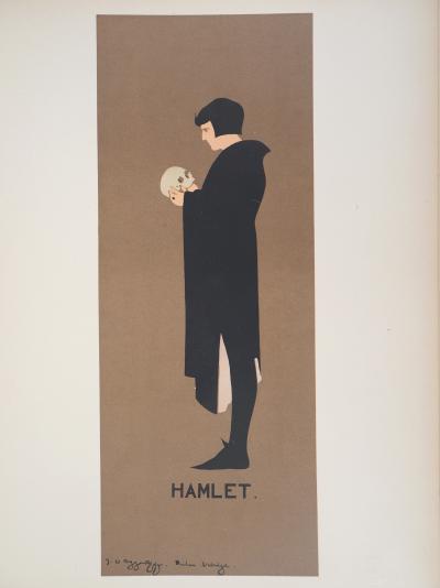 J. & W. Beggarstaff : Shakespeare, Monologue de Hamlet, 1897 - Lithographie originale signée 2