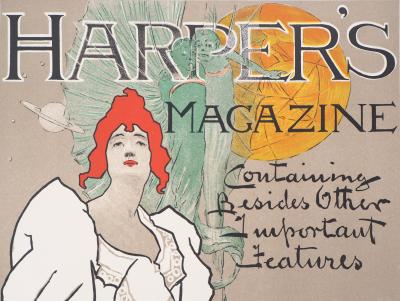 Fred HYLAND : Femme élégante (Harper’s Magazine) - Lithographie originale signée, 1897 2