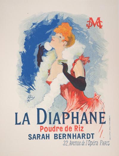 Jules CHERET - Sarah Bernhardt (La Diaphane), 1897 - Lithographie signée 2