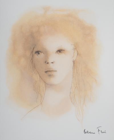 Léonor FINI : Visage de femme - Lithographie Signée 2